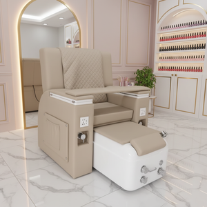 Fauteuil de pédicure massant noir de luxe moderne et unique 2026 avec bassin blanc pour spa et salon – Nouveauté en promotion - Product Image 1