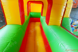 Parque de trampolín inflable grande, Castillo de salto al aire libre con Pared de escalada de obstáculos, <span class=keywords><strong>casa</strong></span> de rebote para niños - Product Image 4