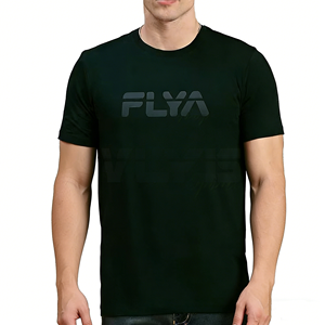 T-shirt pour homme en coton 100% 250GSM, coupe ample, col rond, épaules tombantes, design personnalisé - Product Image 1