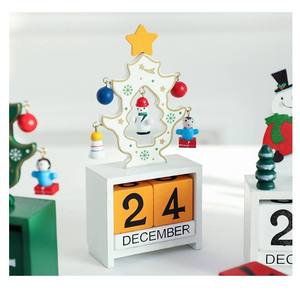 Kanlong impression petits cadeaux artisanat bois <span class=keywords><strong>3d</strong></span> <span class=keywords><strong>calendrier</strong></span> de l'<span class=keywords><strong>avent</strong></span> décoration de noël enfants cadeaux de noël <span class=keywords><strong>calendrier</strong></span> - Product Image 2