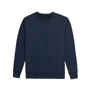 Sudadera de Invierno para Hombre, Ecológica, Mezcla de Poliéster Reciclado y Algodón, Color Sólido, Teñido de Bajo Impacto, Estándares de Fabricación Éticos - Product Image 3