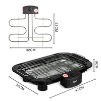 Grill électrique sans fumée antiadhésif à vendre, barbecue en acier inoxydable, grils électriques