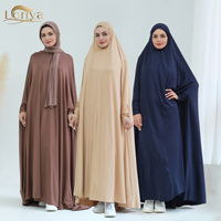 Vêtements islamiques traditionnels Robe de prière longue Maxi pour femmes avec Khimar pour Jilbab Abaya Hijab une pièce grande taille en