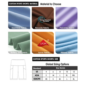 Shorts de <span class=keywords><strong>sport</strong></span> pour femmes, yoga, sans couture, design scrunch butt, taille élastique, motif imprimé, vente en gros, vêtements de <span class=keywords><strong>sport</strong></span> pour le vélo et l'entraînement - Product Image 3