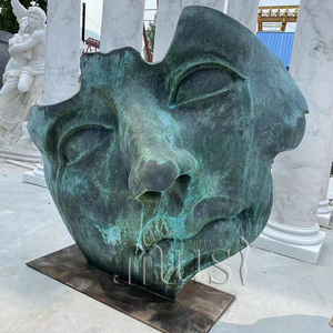 Musi Tùy Chỉnh Trang Trí Hiện Đại Đồng Tác Phẩm Điêu Khắc Con Người Nửa Nam Bề Mặt Nghệ Thuật Trừu Tượng Khuôn Mặt Bức Tượng Đồng Điêu Khắc - Product Image 1