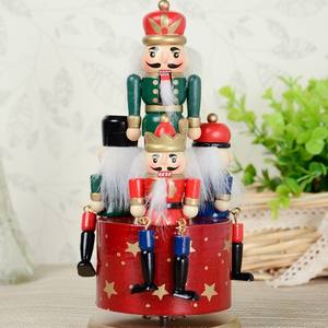 Boîte à <span class=keywords><strong>musique</strong></span> en bois de 20 cm avec manivelle, casse-noisette rotatif en MDF, décoration de Noël, artisanat, cadeaux de Nouvel An, cadeaux d'anniversaire, marionnettes pour enfants, maison - Product Image 5