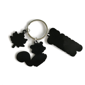 Llaveros de Metal Personalizados de Campos Do <span class=keywords><strong>Jordao</strong></span>, Recuerdos con Múltiples Dijes de Ardilla y Hoja de Arce, Logotipo Personalizado - Product Image 2