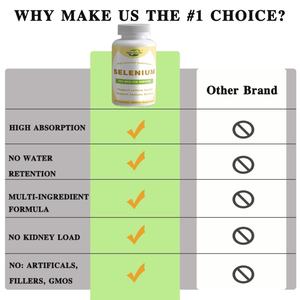 OEM Gran Venta - Personalizable - Selenio 200 Mcg - Sin OMG, Sin Gluten, Apoyo para la Vejiga, Función Inmunológica - 180 Cápsulas - Product Image 4