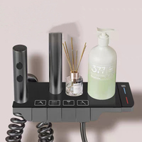 Chaud froid mural salle de bain ensemble de douche noir mat luxe pluie douche mélangeur ensemble extérieur Piano douche robinet ensemble système