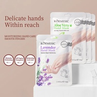 KORMESIC 35ml Vente en gros Masque pour les mains à l'aloe vera et à la lavande Noël Régénération de la peau Soin des mains Nourrissant Blanchissant pour peau neutre