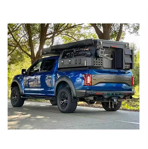 <span class=keywords><strong>Camping</strong></span>-<span class=keywords><strong>car</strong></span> léger pour camionnette avec tente de toit pliable, <span class=keywords><strong>cabine</strong></span> de <span class=keywords><strong>camping</strong></span> portable pour pick-up, idéal pour les voyages en plein air - Product Image 4