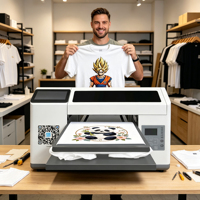Imprimante DTG intelligente H5 pour impression DIY en ligne, imprimante numérique à encre textile CMYK pour les petites entreprises
