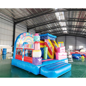 Castillo Inflable Comercial Grande y Resistente de PVC, Tobogán Inflable para Fiestas de Cumpleaños, Castillo Inflable Combinado para Niños - Product Image 4