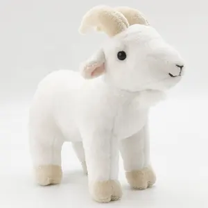 The New Mountain Plush Goat Stuffed Animal Plush Toy Fluffy Goat Soft Toys Cuddly As Kids White Gifts