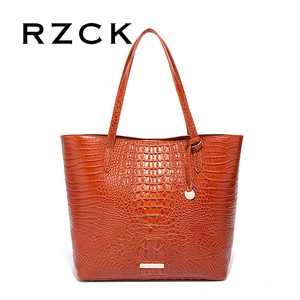 Sac <span class=keywords><strong>à</strong></span> main rétro RZCK en alligator, grand sac fourre-tout pour femmes, sac <span class=keywords><strong>à</strong></span> bandoulière é<span class=keywords><strong>l</strong></span>égant, design unique pour femmes, motif en relief de crocodile - Product Image 1