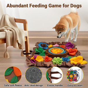 Alfombra olfativa para perros, juguetes interactivos para mantener a los perros ocupados, rompecabezas para perros, comedero lento para cachorros, alfombra para premios, alfombra olfativa para mascotas - Product Image 3