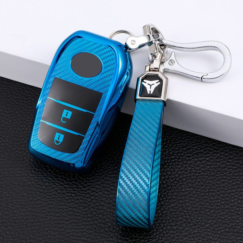 2 Button Blue + Keychain