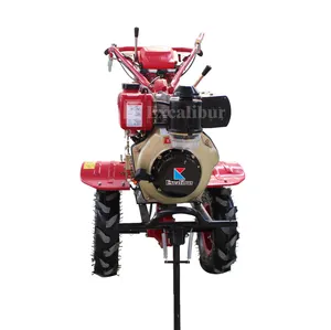 9hp 12 Hp Diesel Key Start Walking Tractor Kultivator Mini Tiller Rotary dengan Harga Bagus