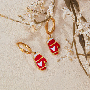 Pendientes de Moda de Acero Inoxidable 316L con Baño de Oro PVD de 14k y 18k, Joyería de Lujo de Alta Calidad para Mujer, Venta al por Mayor - Product Image 2