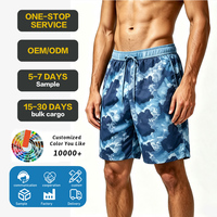 Short de surf pour homme en polyester recyclé à séchage rapide, motif personnalisé, short de bain avec logo personnalisé, maillot de bain pour homme