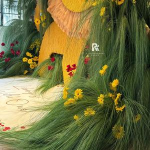 Follaje Artificial Esencial para Simulación, Ramas Verdes Largas, Hierba para Decoración <span class=keywords><strong>de</strong></span> Bodas Estilo Mori, Camino <span class=keywords><strong>de</strong></span> Mesa, Decoración Floral - Product Image 4