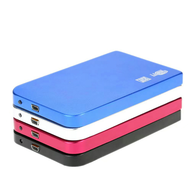 Portable 2.5 Inch USB3.0 to SATA External Hard Disk Drive with Aluminum Carrying Case on Sale USB 3 SSD for Computer Use