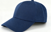 Casquette de baseball sportive en nylon respirant à séchage rapide, résistante à l'eau, avec logo personnalisé, protection solaire extérieure, ajustable, pour papa