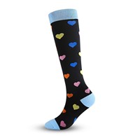 Chaussettes de sport personnalisées de haute qualité, chaussettes de compression mi-hautes 20-30 mmHg, soutien pour infirmières, chaussettes de sport pour femmes, vente en gros