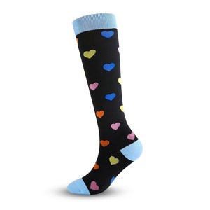 Tùy chỉnh đầu gối-cao thể thao nén vớ y tá Nylon Spandex 20-30mmHg hỗ trợ lưu thông - Product Image 4