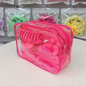 Cintas para el pelo, pinzas para el pelo, bandas elásticas sin costuras para la muñeca, diademas para la ducha, diademas elásticas para lavarse la cara y maquillarse, de tela, unisex, ajustables - Product Image 1