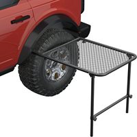 Table de camping pliante pour voiture à pneu avec pieds à hauteur réglable intérieur extérieur léger portable pour pique-nique camping