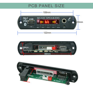Micrófono de cable Placa decodificadora inalámbrica <span class=keywords><strong>Bluetooth</strong></span> Módulo DE REPRODUCTOR DE MP3 <span class=keywords><strong>Bluetooth</strong></span> 12V - Product Image 2