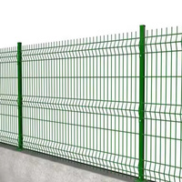 Système de clôture 3D avec poteaux, ensemble de clôture en treillis soudé pour la sécurité du jardin