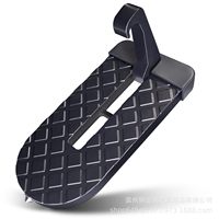 En stock, vente en gros : Marchepied universel pliable pour porte de voiture, en aluminium, réutilisable, accessoires automobiles, noir, marchepied pour barres de toit
