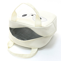Sac à déjeuner isotherme à thème animalier de dessin animé avec motif de canard jaune mignon, doublure en aluminium portable pour les trajets quotidiens