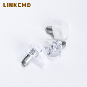 Đồ Nội Thất Phần Cứng Nhựa Trong Suốt Chốt Kính Kim Loại Kệ Hỗ Trợ Với Chân Đế Kệ Chủ Sở Hữu Pins Cho Tủ Gỗ Kệ - Product Image 2