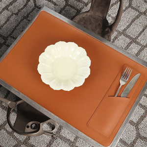 Nuovo portaposate quadrato in ecopelle per tavolo piatto impermeabile tappetino per cucina o <span class=keywords><strong>sala</strong></span> da <span class=keywords><strong>pranzo</strong></span> decorazione - Product Image 4