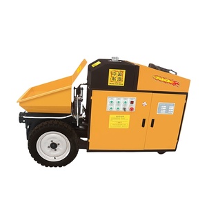 Pompe diesel pour remorque à béton avec télécommande Petite pompe de livraison de béton inclinée Prix Ingénierie et machines de construction - Product Image 3