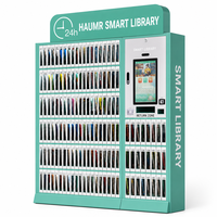 Bibliothèque intelligente HAUMR UHF 820-960 MHz, terminal de prêt intelligent RFID SIP2 en acier, sans surveillance 24h/24 et 7j/7, pour pavillon de lecture en parc