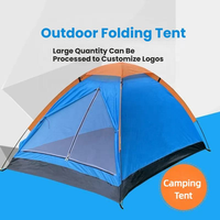 Tente de camping extérieure pour 2 personnes, prix compétitif, installation facile, structure à une chambre, design pop-up, avec sac à dos, en vente