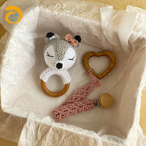 Juguetes de peluche hechos a mano, animales, oso, conejo, <span class=keywords><strong>zorro</strong></span>, muñeco de punto de ganchillo, 2021 - Product Image 4