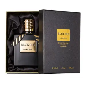 OEM customize perfume for men 100ml EDP long lasting fragrance classic black perfume bottle HALAL perfume