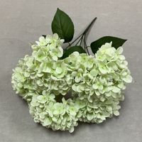 225 Buah 5 Bunga Hydrangea Simulasi Sutra Grosir untuk Dekorasi Pernikahan, Rumah, Hotel, Fotografi Luar Ruangan & Hari Valentine