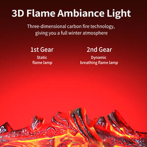 Chimenea Eléctrica Portátil de Acero para Mesa, Decorativa, Independiente, con Llama Simulada, 2024 - Product Image 2