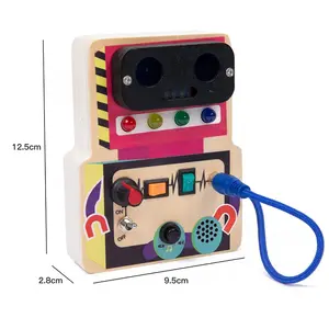 COMMIKI Electricity Education Toy Science Educational Fun Toy Square Circuit Board Mechanical Toys Education