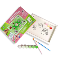 Kit de peinture en papier 3D en couches pour enfants, produit personnalisé 2025, nouveau produit, bricolage, peinture pour enfants, illuminez votre propre panda, pour les enfants de plus de 6 ans