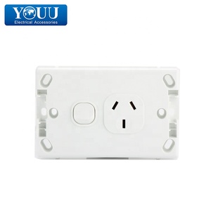 sal C2000 <span class=keywords><strong>serie</strong></span> Doble Punto de energía de la pared interruptor y enchufe 250VAC - Product Image 1