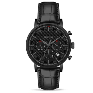 男性用腕時計クラシックレザー高級クォーツ時計メーカー卸売 - Product Image 5