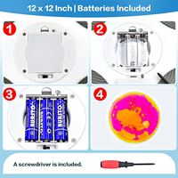 Dalles de sol liquides interactives sensorielles à LED, alimentées par batterie, qui changent de couleur, pour une ambiance de pierres en cascade
