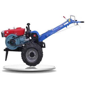 Landbouw 22 Pk Diesel Watergekoelde Motormotor Kleine Tweewielige Looptractor Met Roterende Helmstok En Flip-Ploeg Beoordeeld